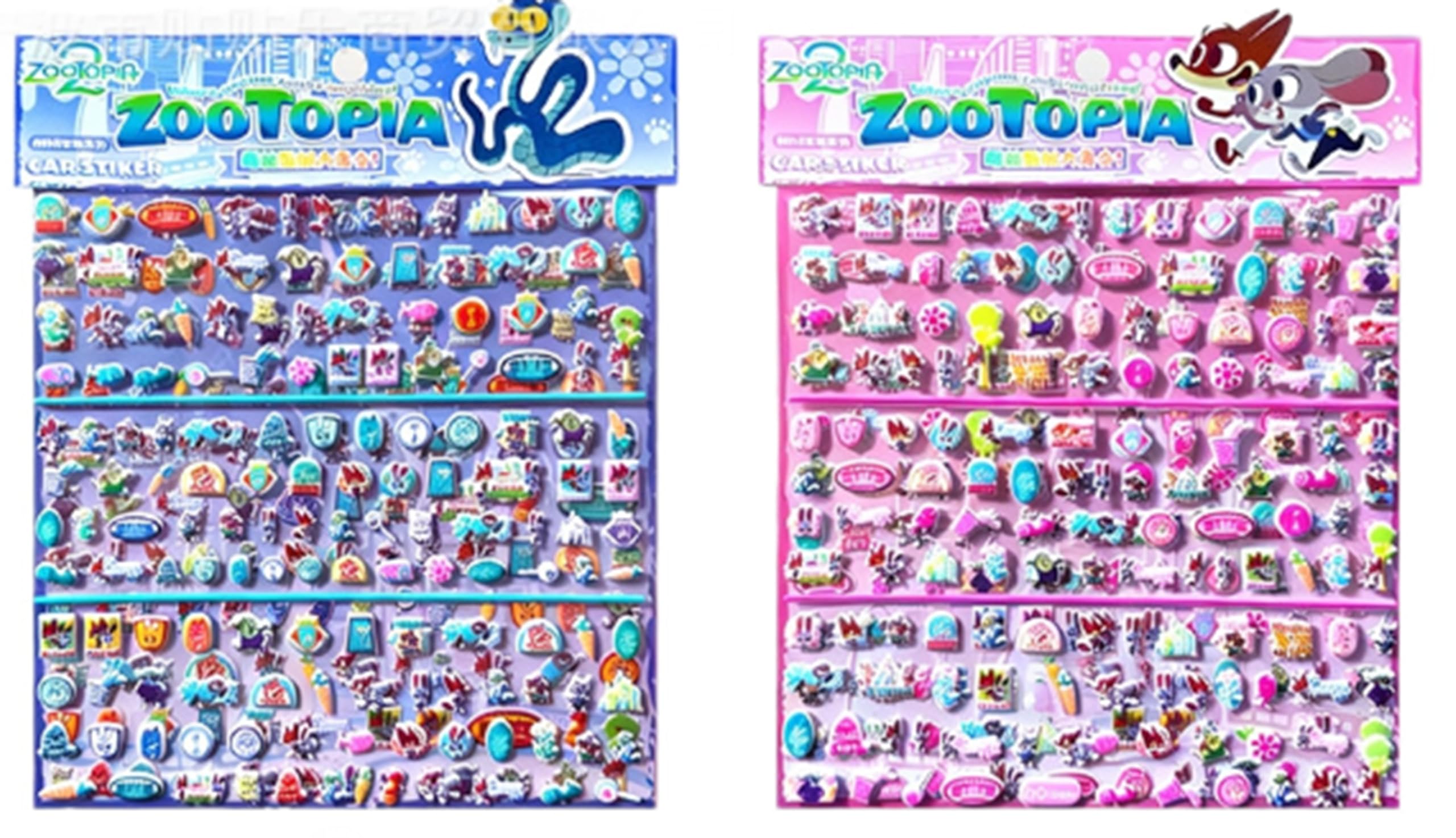 Amazon | ズートピア 3D立体シール ぷっくり キャラクター風 透明