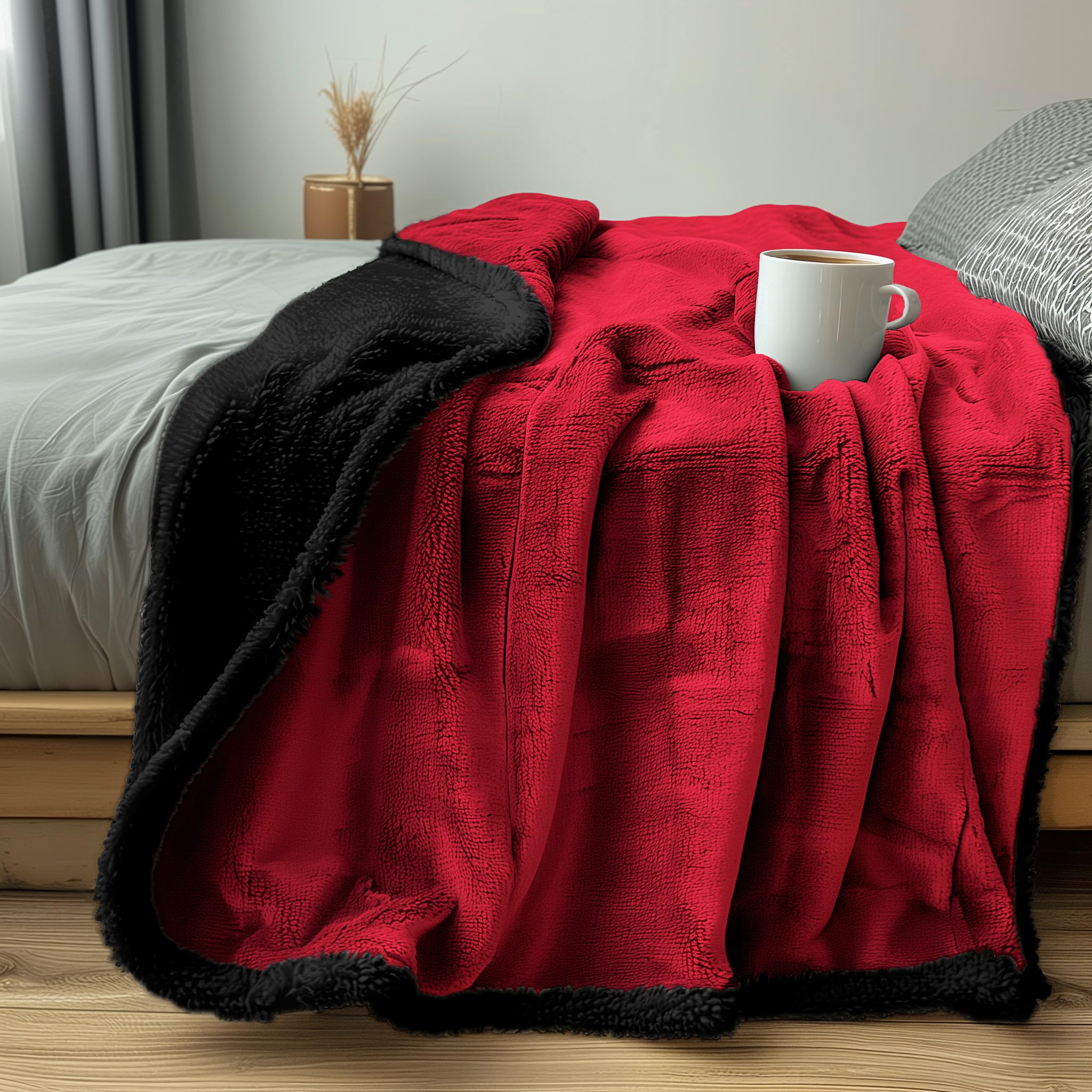 wasserdichte Sherpa Decke – Kuschelige Hundedecke & Katzendecke für Haustiere und Menschen – Weiche, Waschbare Decke für Sofa, Bett & Reisen
