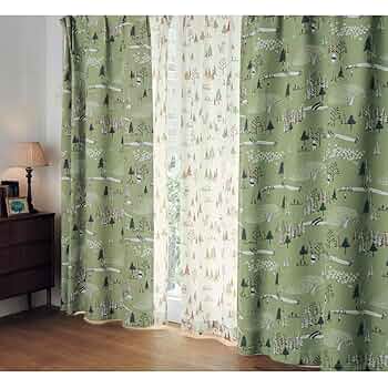 くまのプーさん　カーテン　4枚セット くまのプーさんカーテン4枚組セット＜くまのプーさんフォレスト