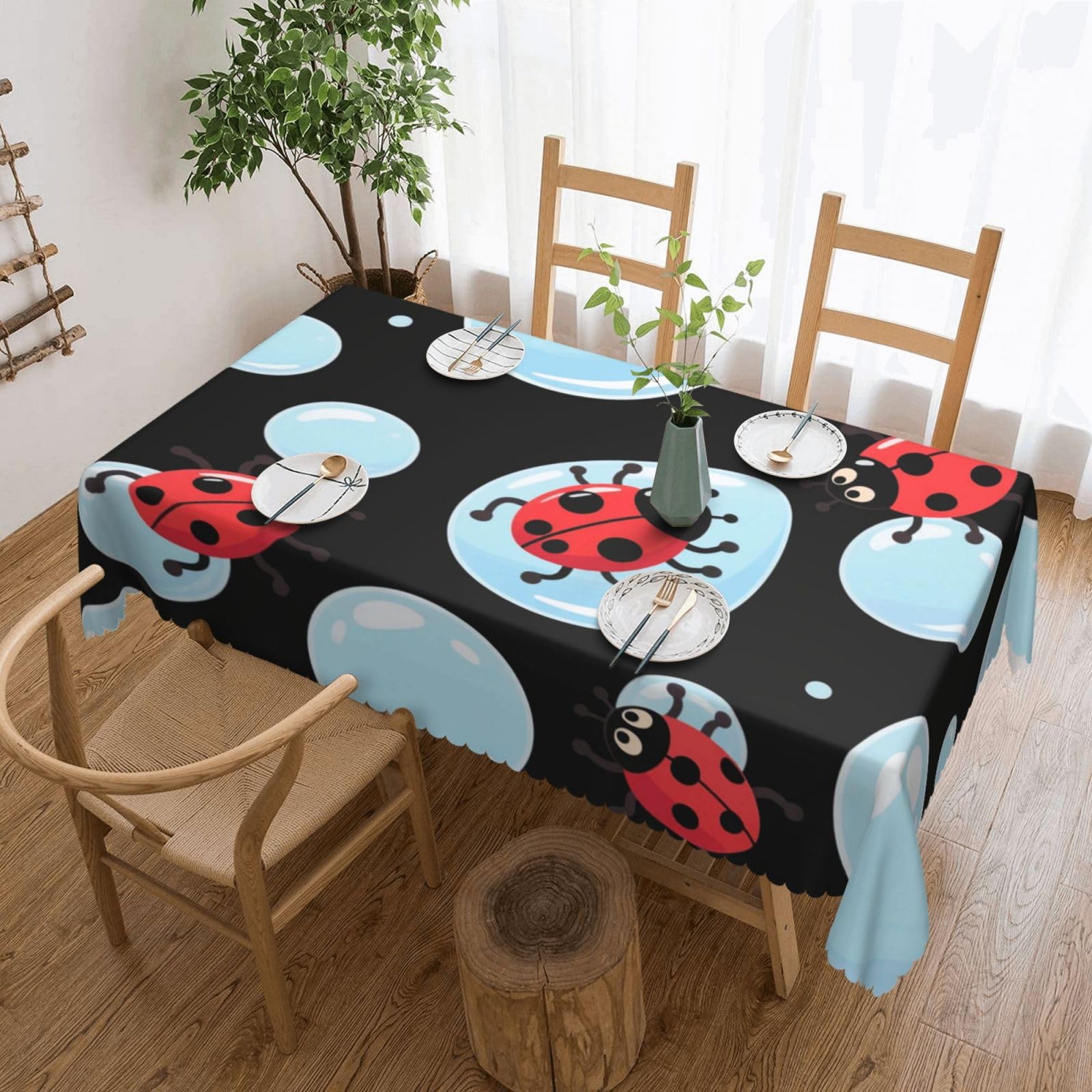 Nappe de table pour salle à manger qui protège des taches de dîners