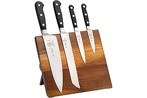 Renaissance High-Performance Kitchen Knife Set with Acacia Wood Block