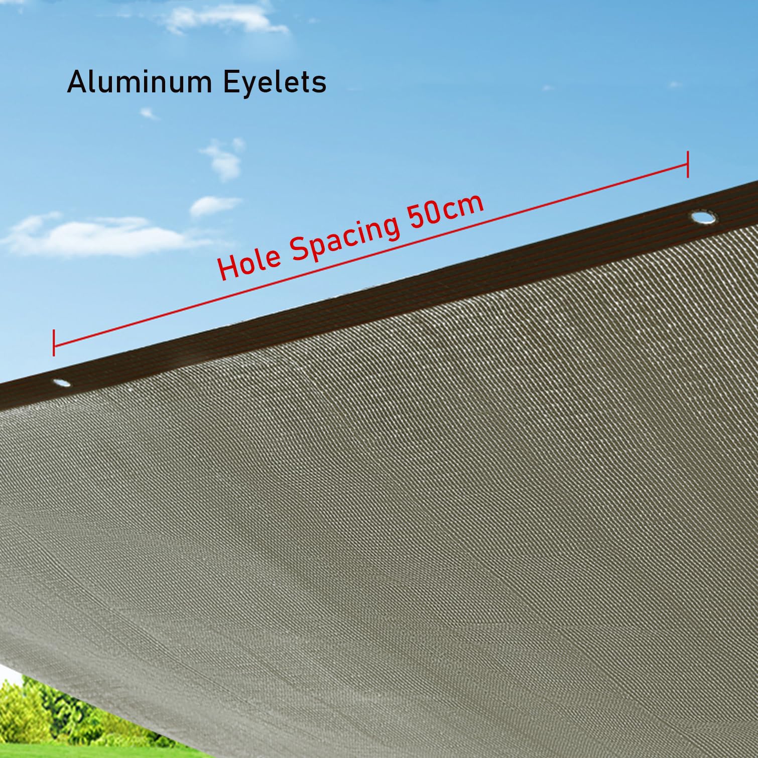 99% odblaskowa tkanina aluminiowa do ochrony cieplnej - tkanina siatkowa z oczkami, idealna na kemping, do szklarni, schroniska dla psów - 200 cm x 1100 cm, osłona przeciwsłoneczna