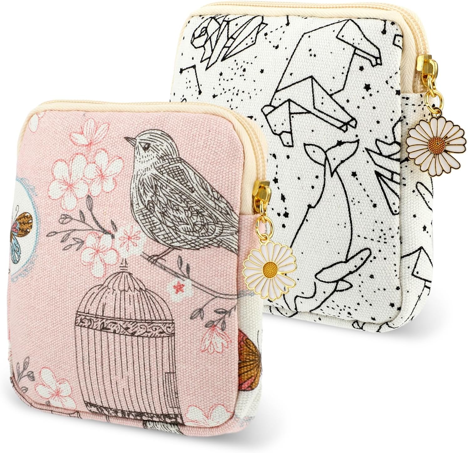 cobee 2Pcs Sanitary Napkin Storage Bag, Period Holder Bag