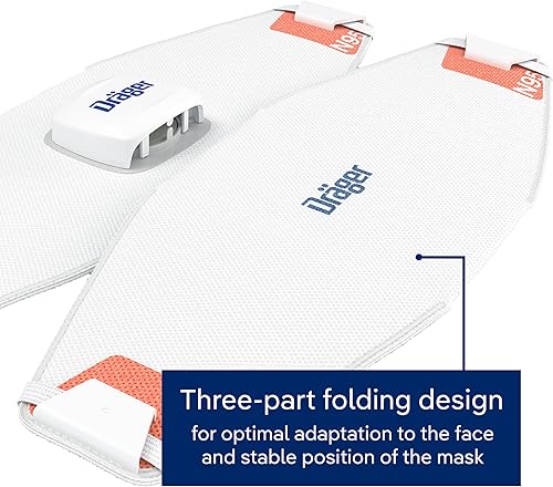 Miniatura 5 de Dräger Máscara respiradora X-plore 1950 V N95 con válvula de exhalación  Mascarilla respiradora aprobada por NIOSH