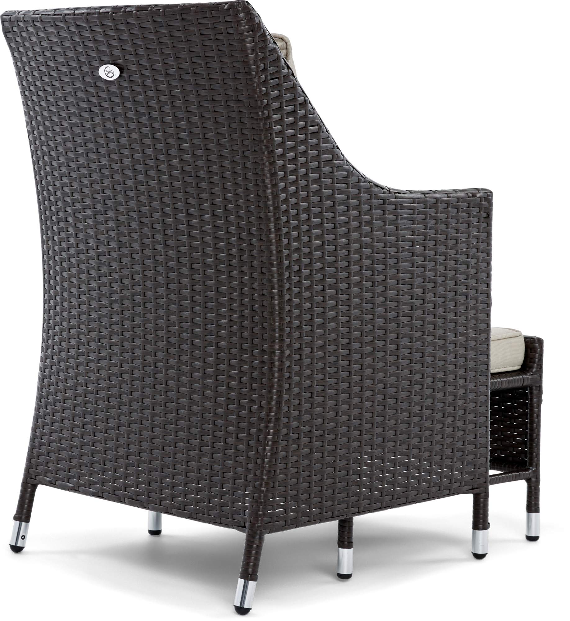 Serta Brown Resin Wicker Outdoor Patio Furniture Collection, 5 Piece ...