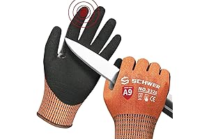 Schwer ProGuard Highest Level Cut Resistant Teflon Gloves ANSI A9