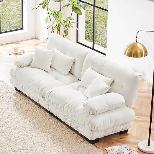 94.4” Loveseat Sofa, 2 Seater Modular Sectional Sofa, Large
