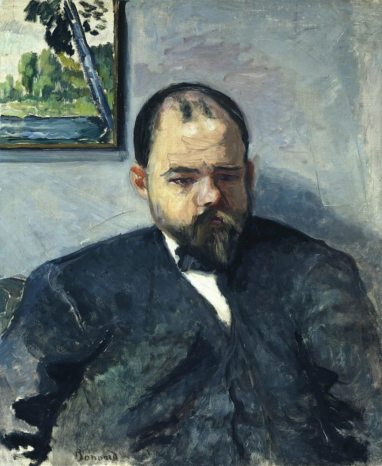 SERENDIPITP Vintage Wall Art Canvas Nordic Poster Canvas Print Picture Portrait of Ambroise Vollard by Pierre Bonnard Wall Art Poster for Home Decor 60x90cm