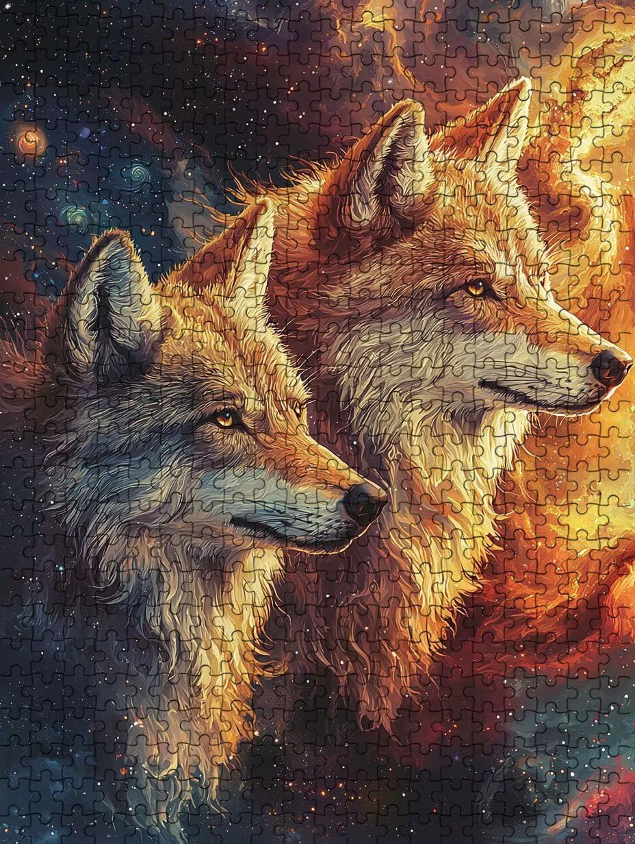 Wolf TräUme Puzzle 6000 Teile, Klassische Puzzles, Geschicklichkeitsspiel Puzzle für Erwachsene, Puzzlespiele für Die Ganze Familie, Mit Schöner Verpackung, Dekoration Puzzles DX0YL3-552