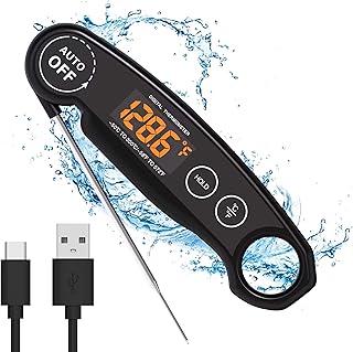 1-Second Instant-Read Rechargeable Waterproof Meat Thermometer