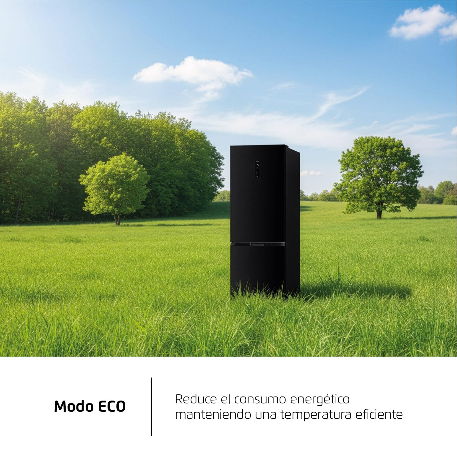 Corberó - Frigorífico Combi | CCH185406NFN | No Frost | 400 L | 186,5 cm | No Frost | Función Eco | Función Vacaciones | Display en la puerta | Negro — view 12