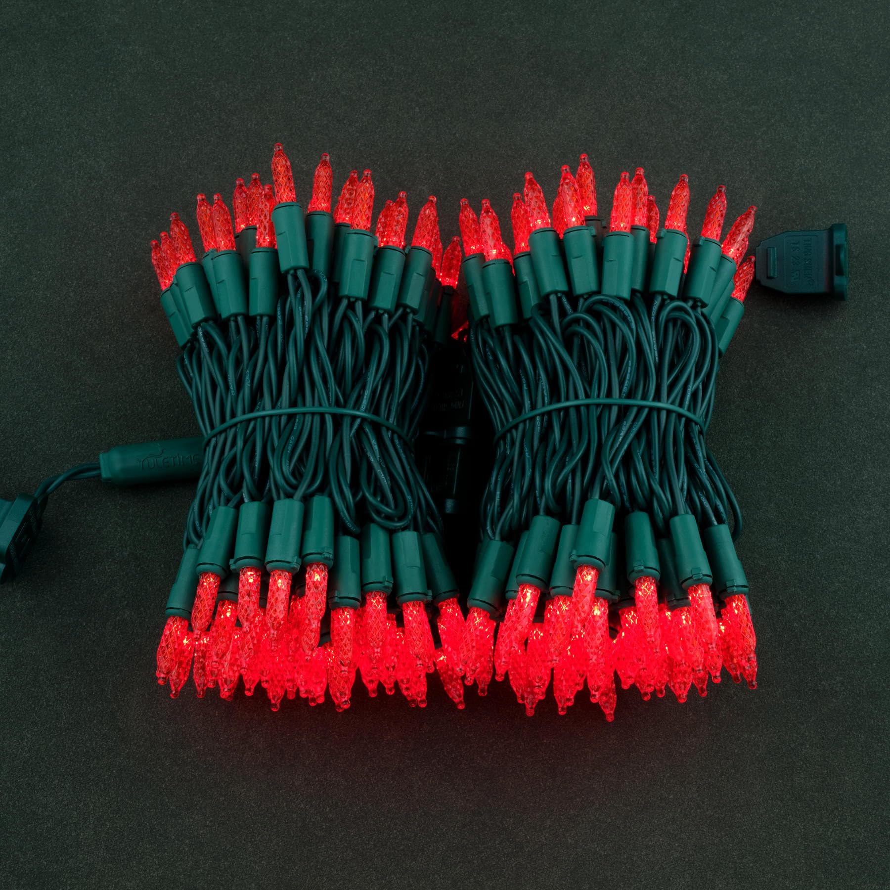 Amazon.com: YULETIME 200 Red Christmas String Lights, 2-Set 25 ft