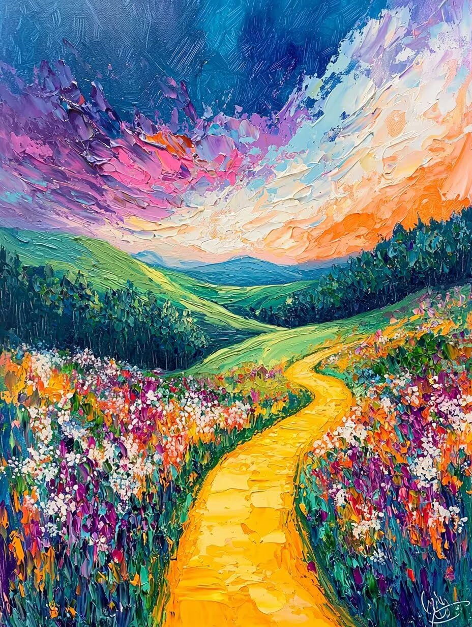 WEISHIWE Dipingere con i Numeri Adulti Paesaggio, 80x100cm s-225 | Paint by Numbers Kit con Pennelli e Acrilico Pigmento, Fai da te Olio La Pittura di Numeri Kit, Decora la Casa, senza Cornice