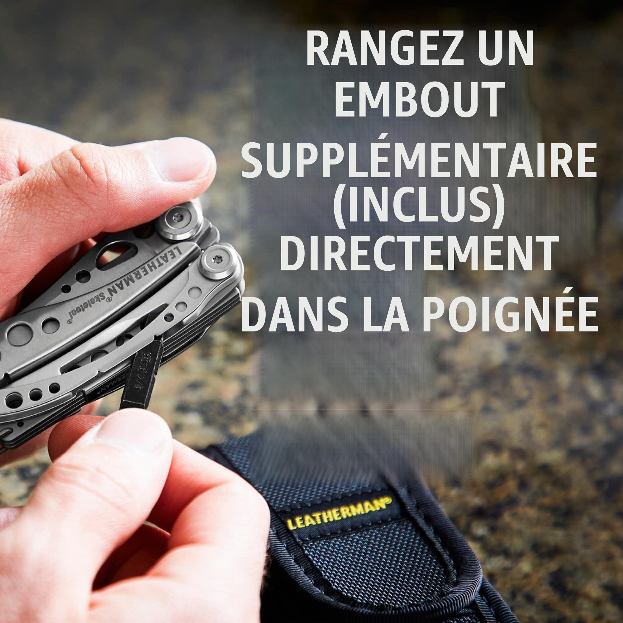 LEATHERMAN - Skeletool, l'outil multifonction léger avec couteau combiné et décapsuleur