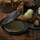 VICTORIA Tortilla Press for Mexican Tortillas Cast Iron HD Pre-seasoned 20 cm, Professional Colombian Pataconera for Making Tacos, Arepas, Quesadillas, Empanadas, Patacones, Roti Maker - 9