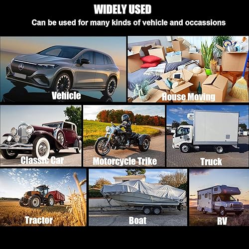 Miniatura 7 de Juego de 2 elevadores de muebles de ruedas de automóvil, resistentes para debajo del vehículo, patines de motocicleta y ruedas móviles con ruedas de