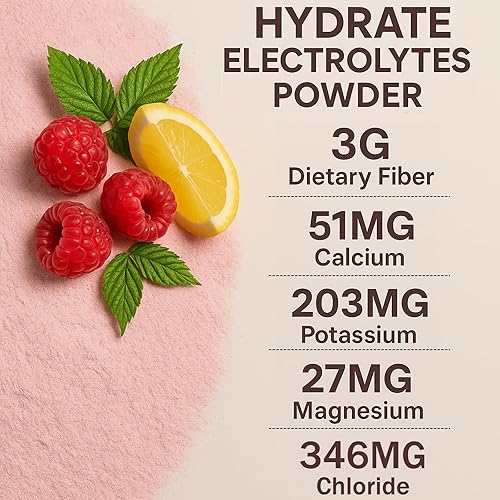 Miniatura 5 de Ballerina Farm Hydrate Electrolyte Powder, con 0.11 onzas de fibra prebiótica, agua de coco y musgo marino irlandés, se mantiene hidratado,