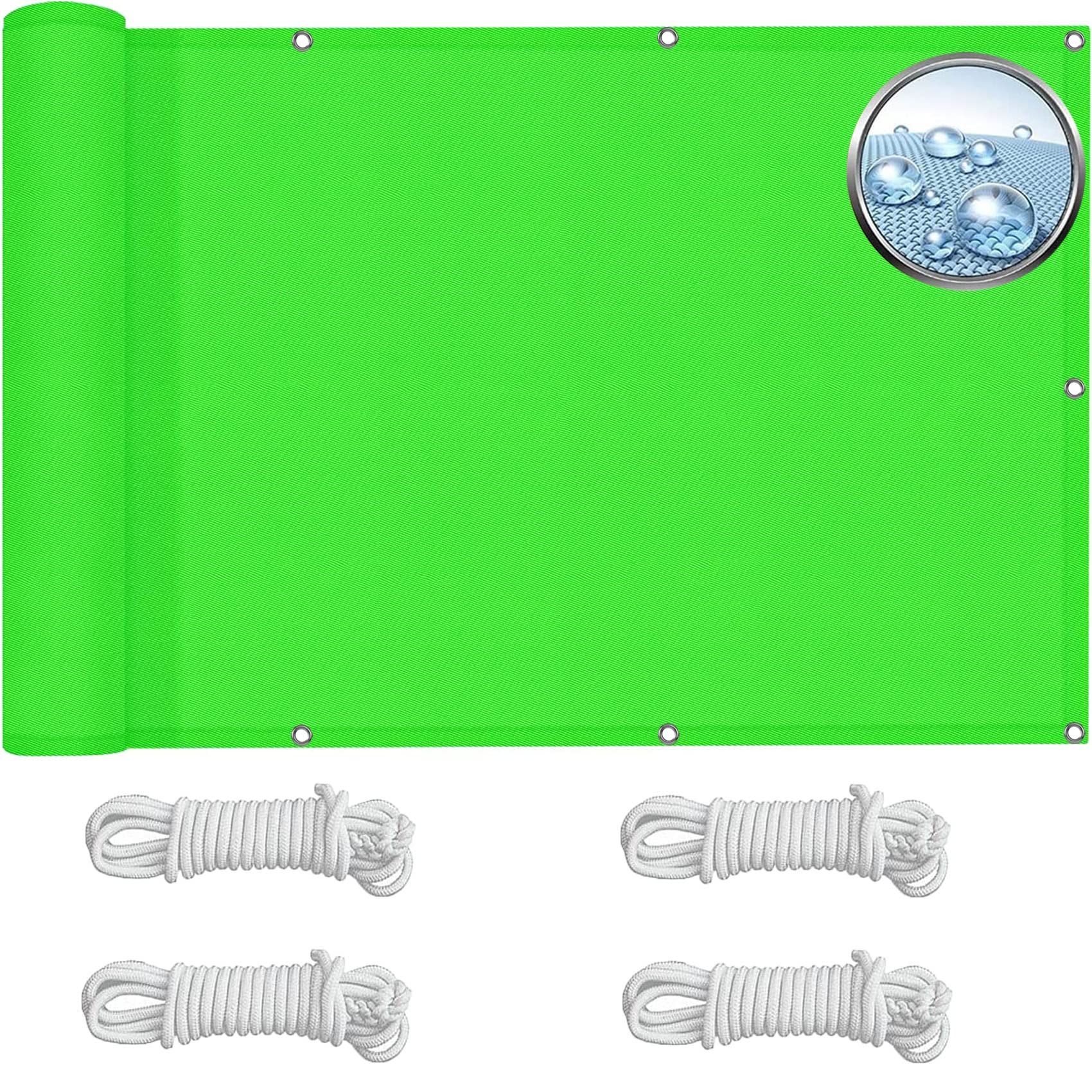 Volie D'Ombrage Carré 1.8 X 3.5 M Respirant Filet Coupe-Vent