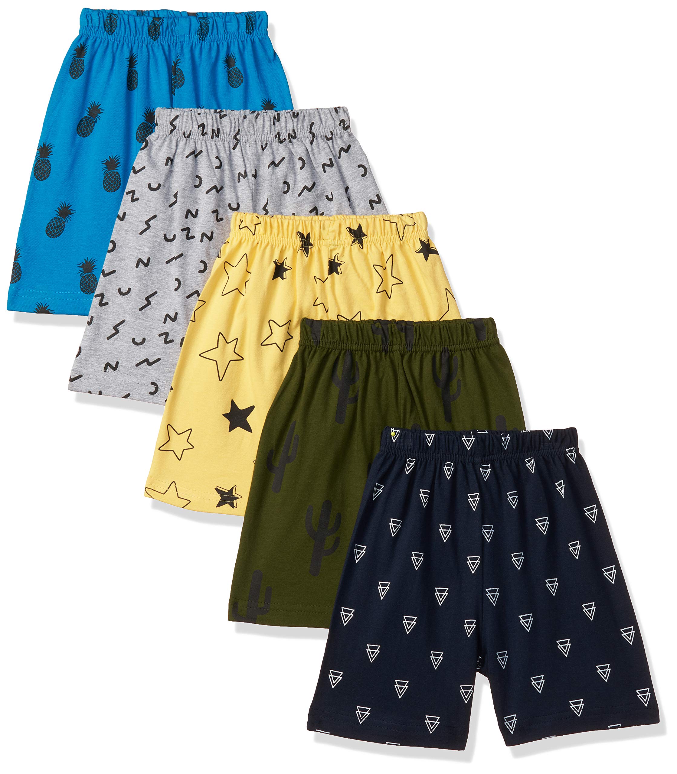 T2F Boy's Shorts (Pack of 5)