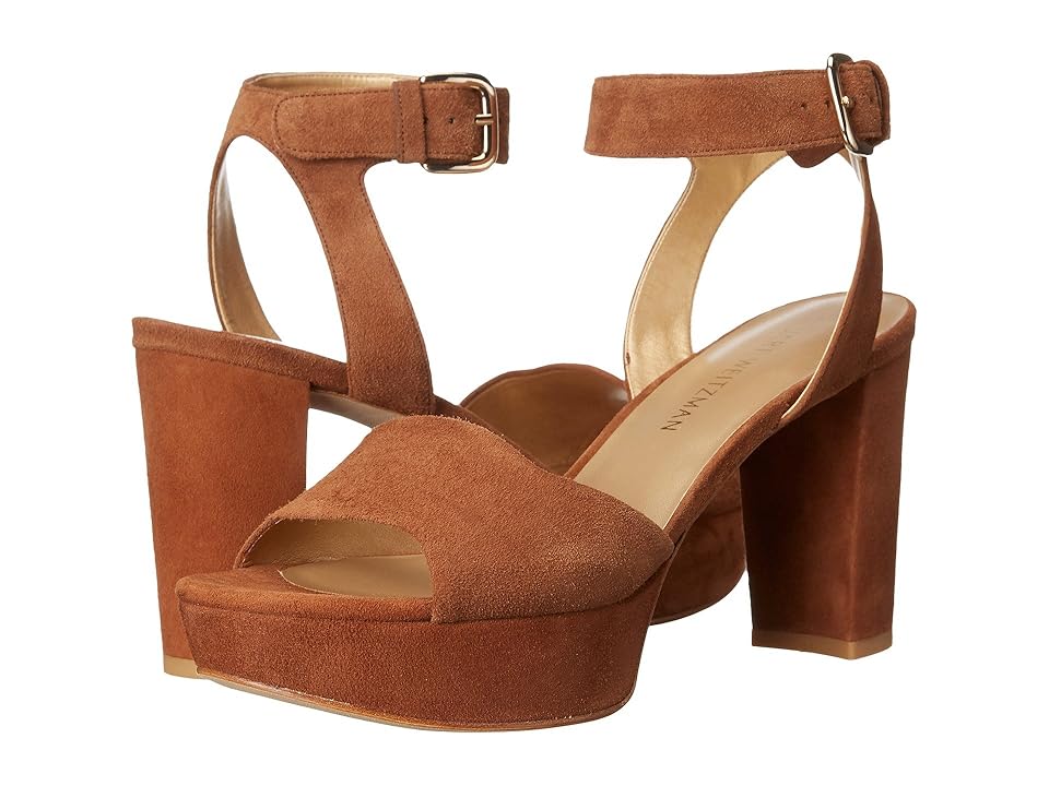 

Stuart Weitzman Realdeal (Saddle Suede) Women's Wedge Shoes, Tan