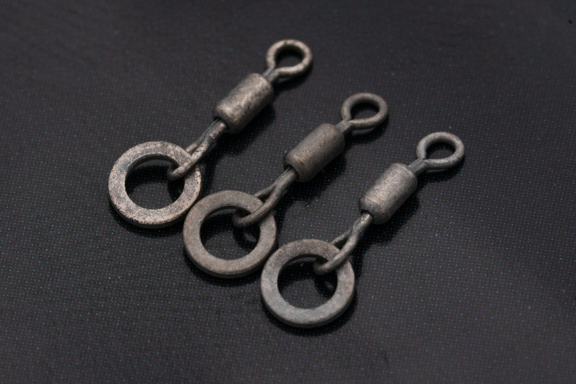 Korda Micro Anello Girevole Medium (10 Pezzi) – Rivestimento PTFE Antiriflesso Per Pesca Carpa