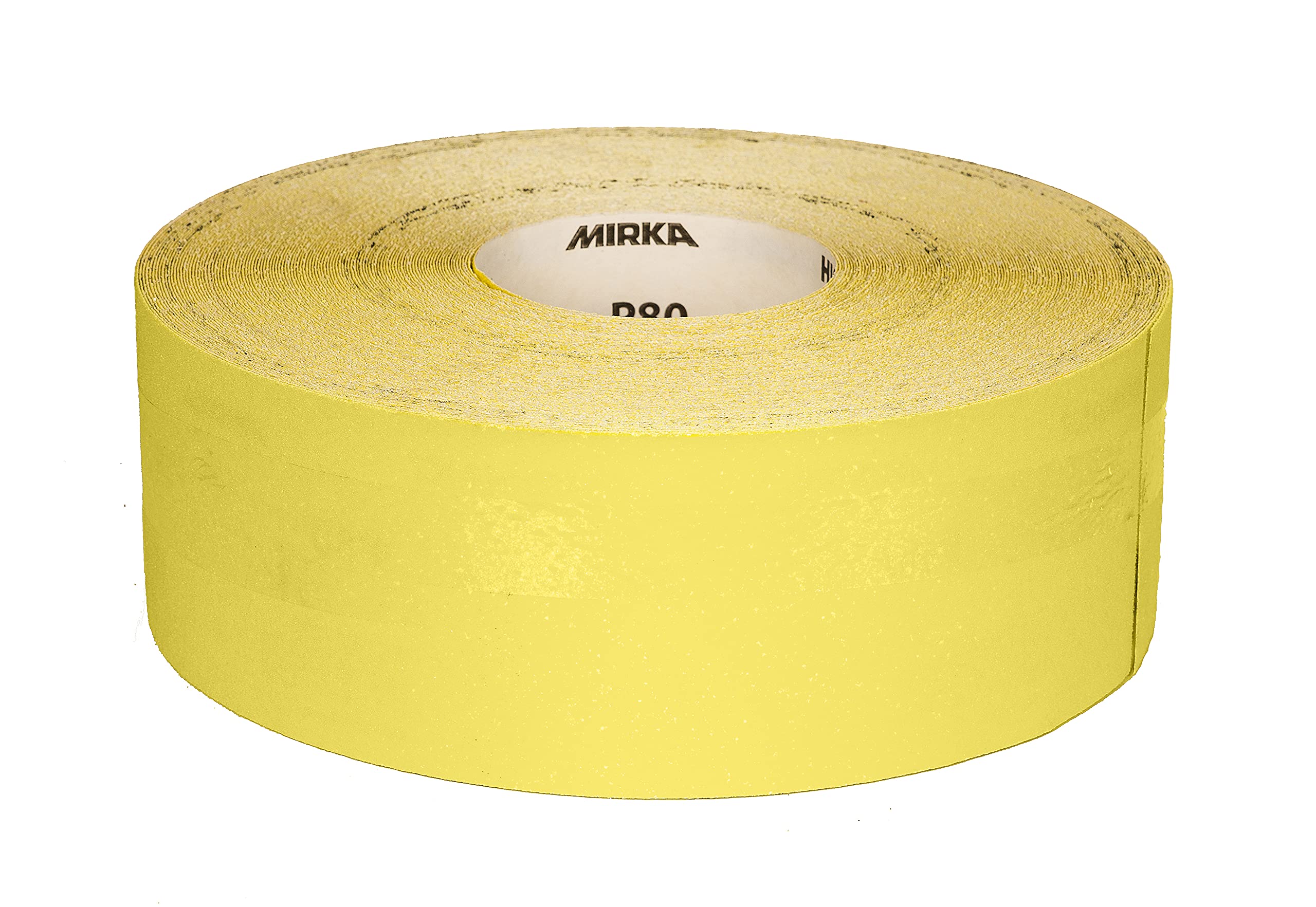 Mirka Yellow Sanding Paper Abrasive Roll / 93mm x 50m / P180 / sanding hardwood, softwood, paint, filler, plastic / 1 roll