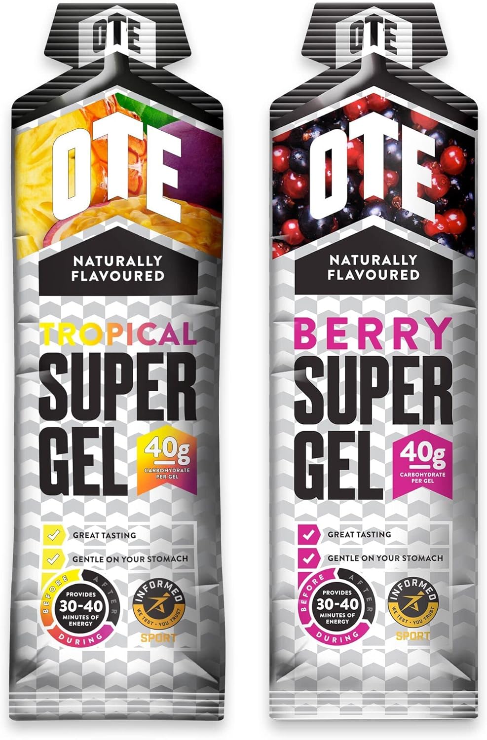 OTE Super Gel Energy Gels for Running & Cycling Dual Source Energy