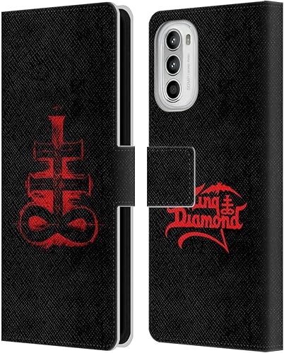 Miniatura 1 de Head Case Designs Officially Licensed King Diamond Fatal Portrait Poster Leather Book Wallet Case Cover Compatible with Motorola Moto G52