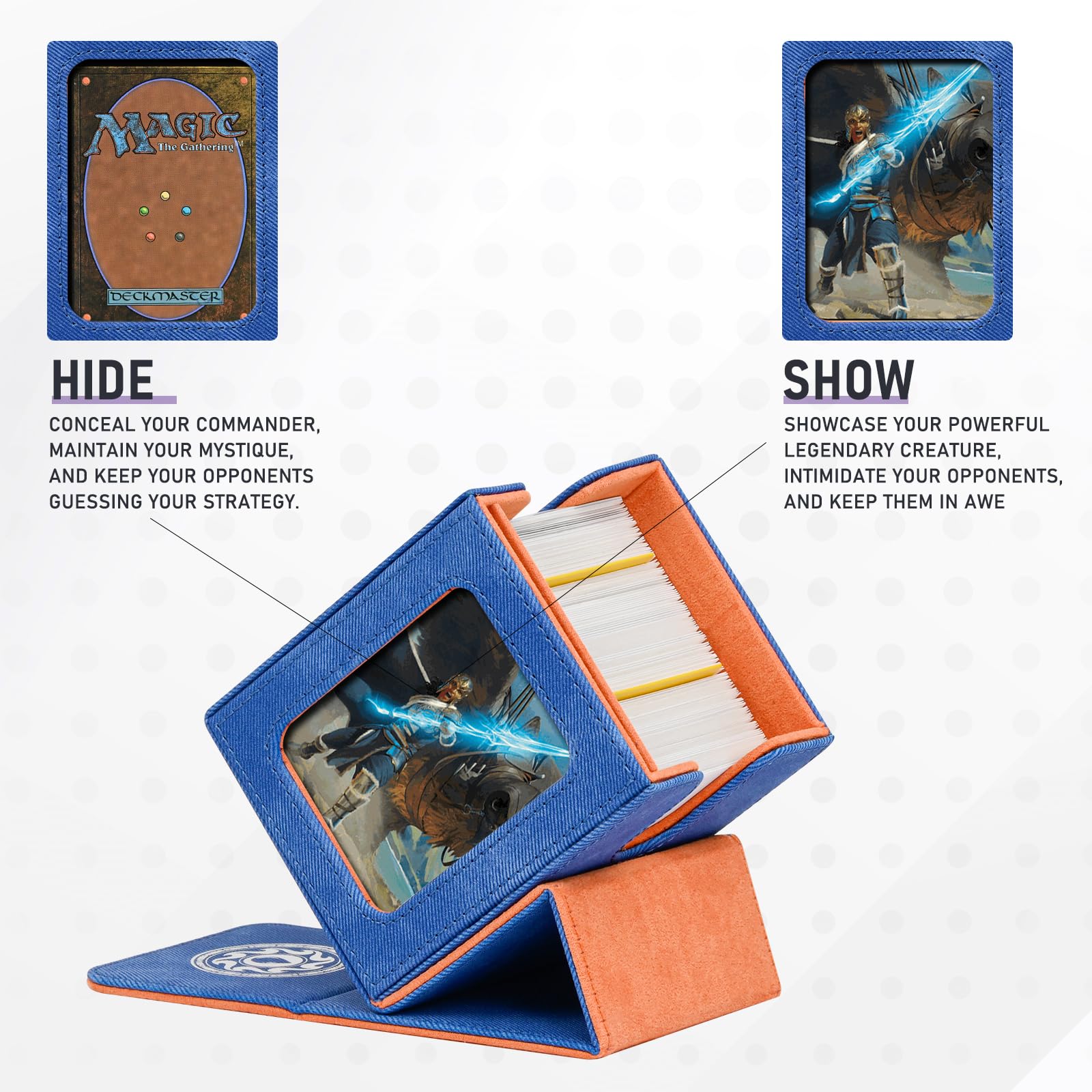 most metal mtg cards Amazon.com: Infinity Guard Card Deck Box for MTG with Commander Display for  100+ Double Sleeved Cards, Magnetic Card Storage Box Fits for TCG Sports  Trading Cards (Blue&Orange) : Toys & Games