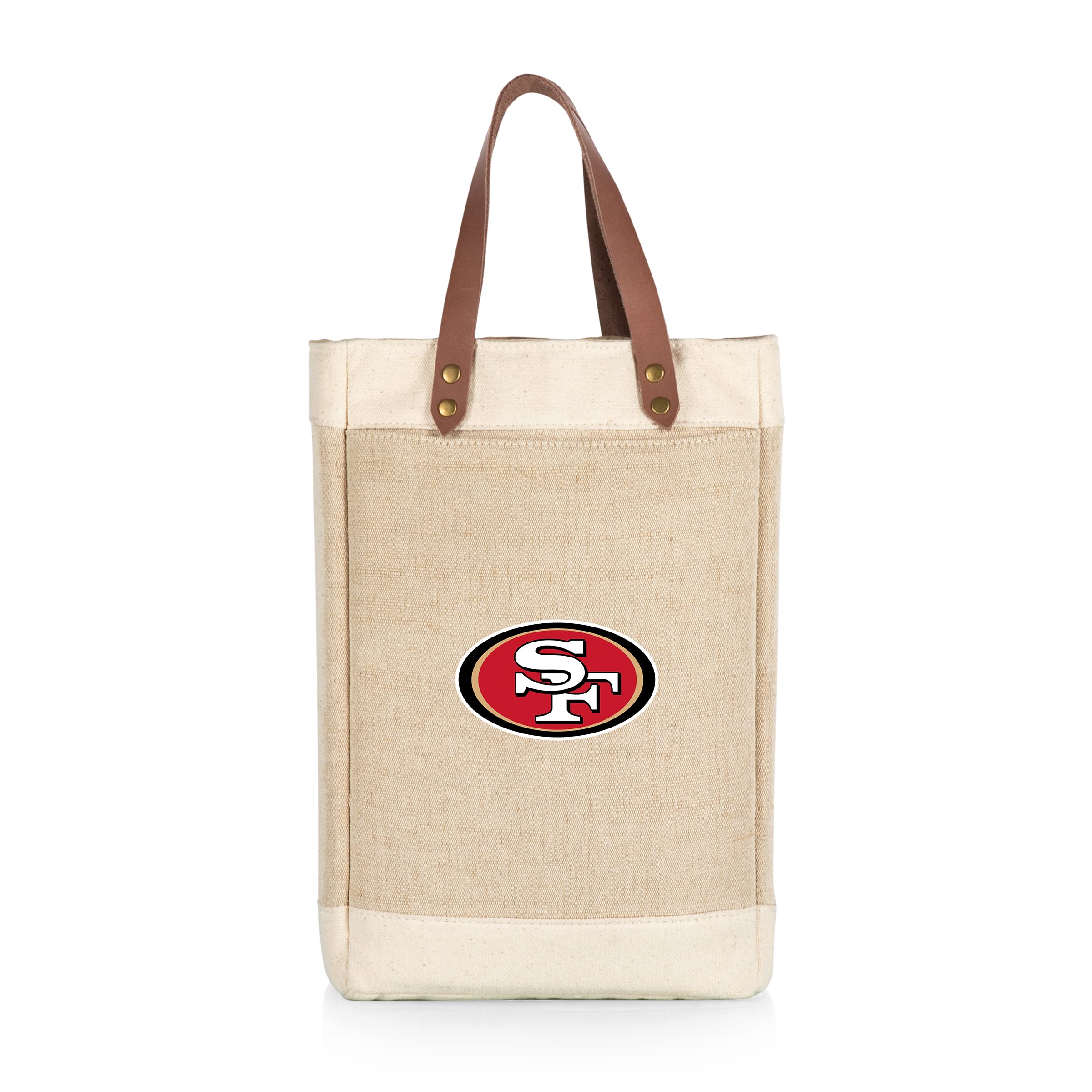 Picnic Time NFL Pinot Sac Isotherme en Jute pour 2 Bouteilles de vin Mixte Adulte