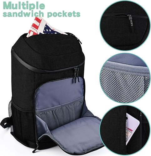 Miniatura 51 de BAGLHER Mochila Nevera Térmica Ligera Aislada - 30 Latas, A Prueba de Fugas para Almuerzo, Picnic, Senderismo, Viajes de Campamento Núcleo