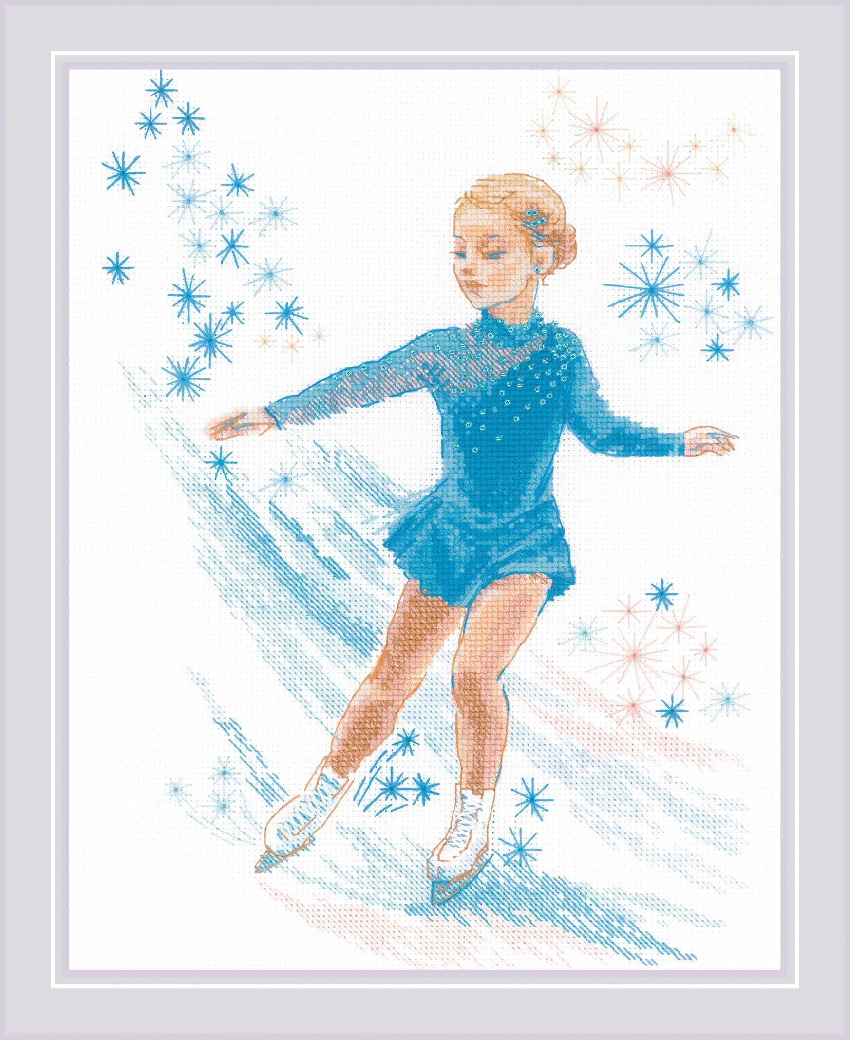 RIOLIS Counted Cross Stitch kit 2202 Figure Skating