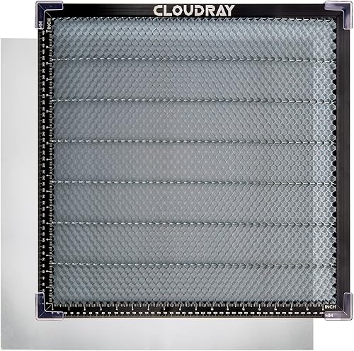 Cloudray Cama de trabajo de panal para la mayoría de máquinas de corte de grabadores láser, panel de trabajo de panal de 19.68 x 19.68 x 0.87