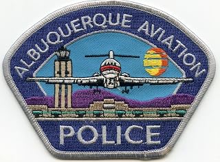 Albuquerque New Mexico NM Gray Border Gray Letters Aviation Airport Police Patch