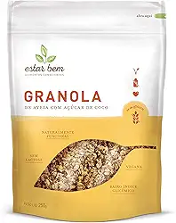Estar Bem Granola De Aveia E Açúcar De Coco Sem Glúten 250G