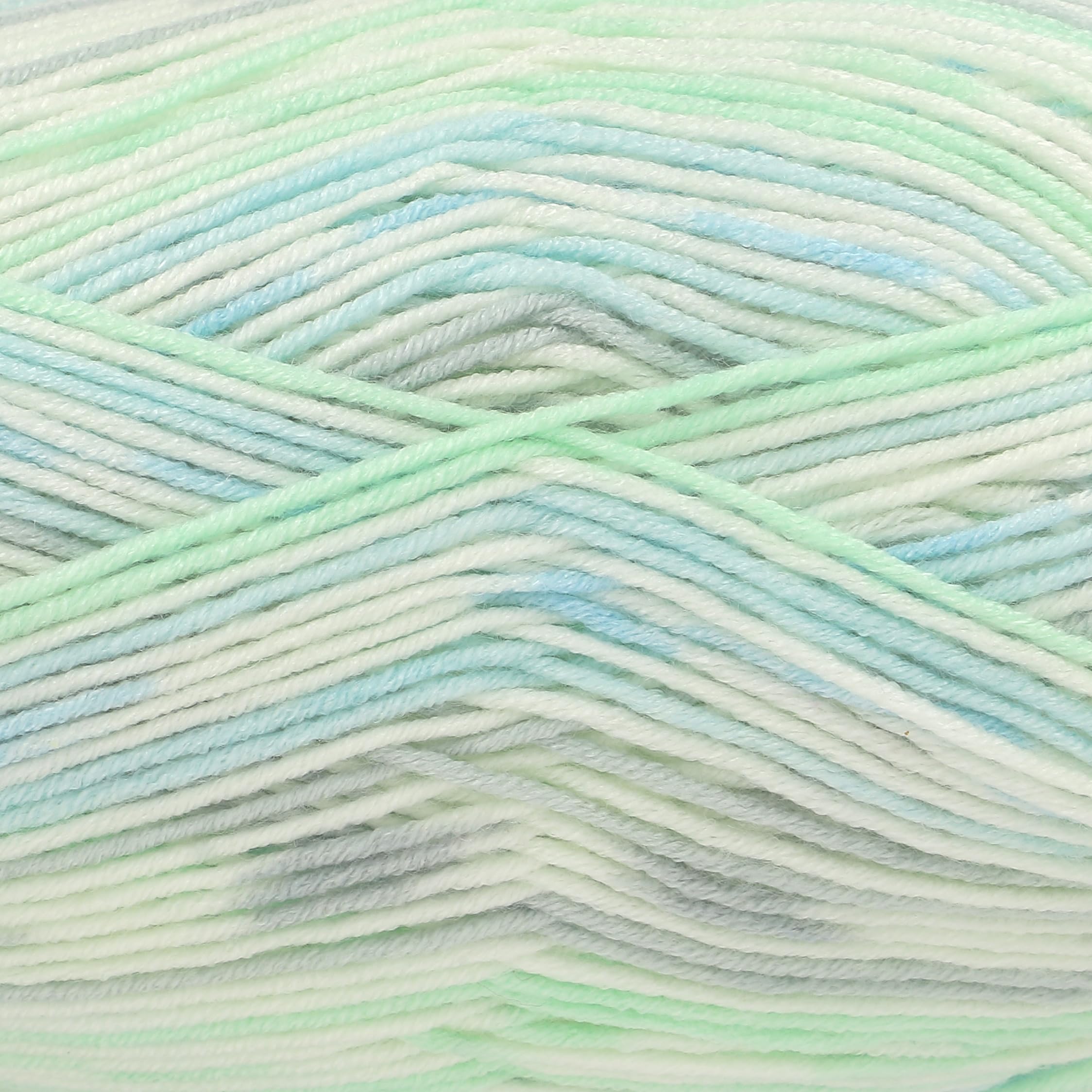 King Cole Cherish DK Knitting Yarn 100g - 100% Anti-Pilling Acrylic - Self-Patterning Double Knit Wool for Baby Clothes & Blankets (250m) (3729 Cool Mint) โ image 1
