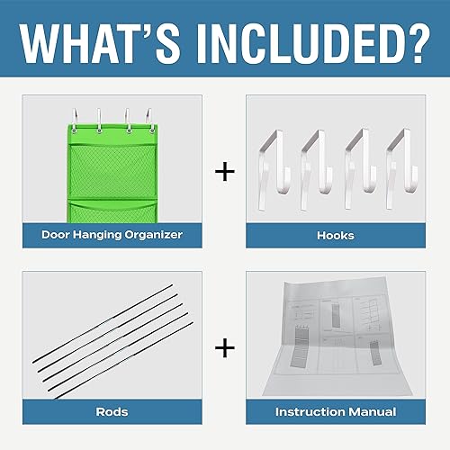 Miniatura 5 de Honeyera Almacenamiento para animales de peluche  Organizador sobre la puerta para rellenos, accesorios de bebé y almacenamiento de juguetes de