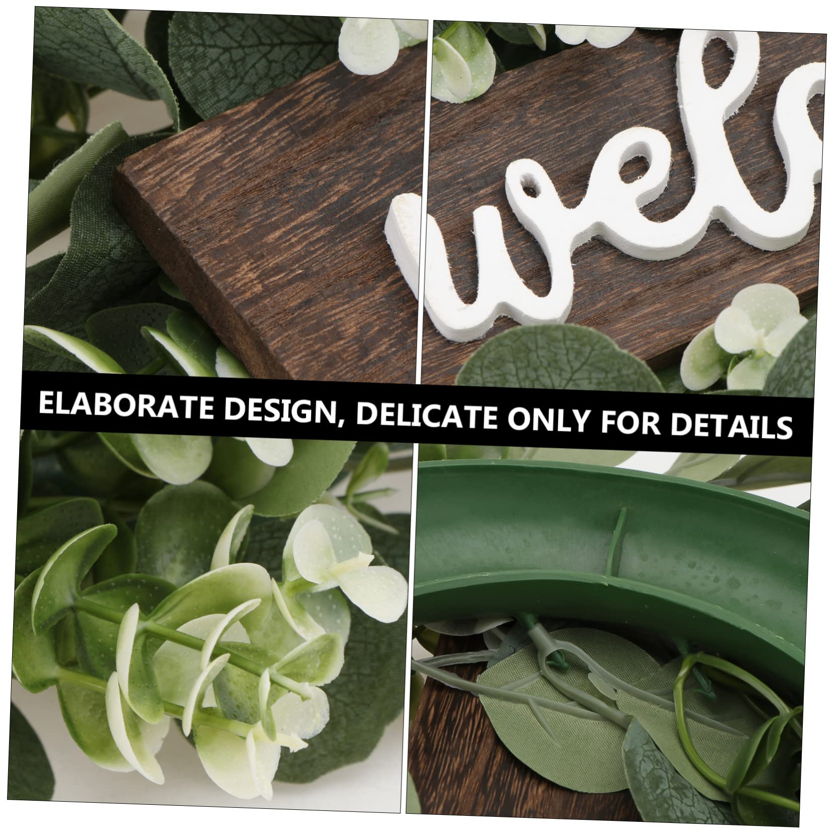 ABOOFAN 2 Pezzi Ghirlanda Primaverile Per Porta Dingresso Ghirlanda Creativa Simulazione Di Eucalipto Decorazione Appesa Alla Porta Verde