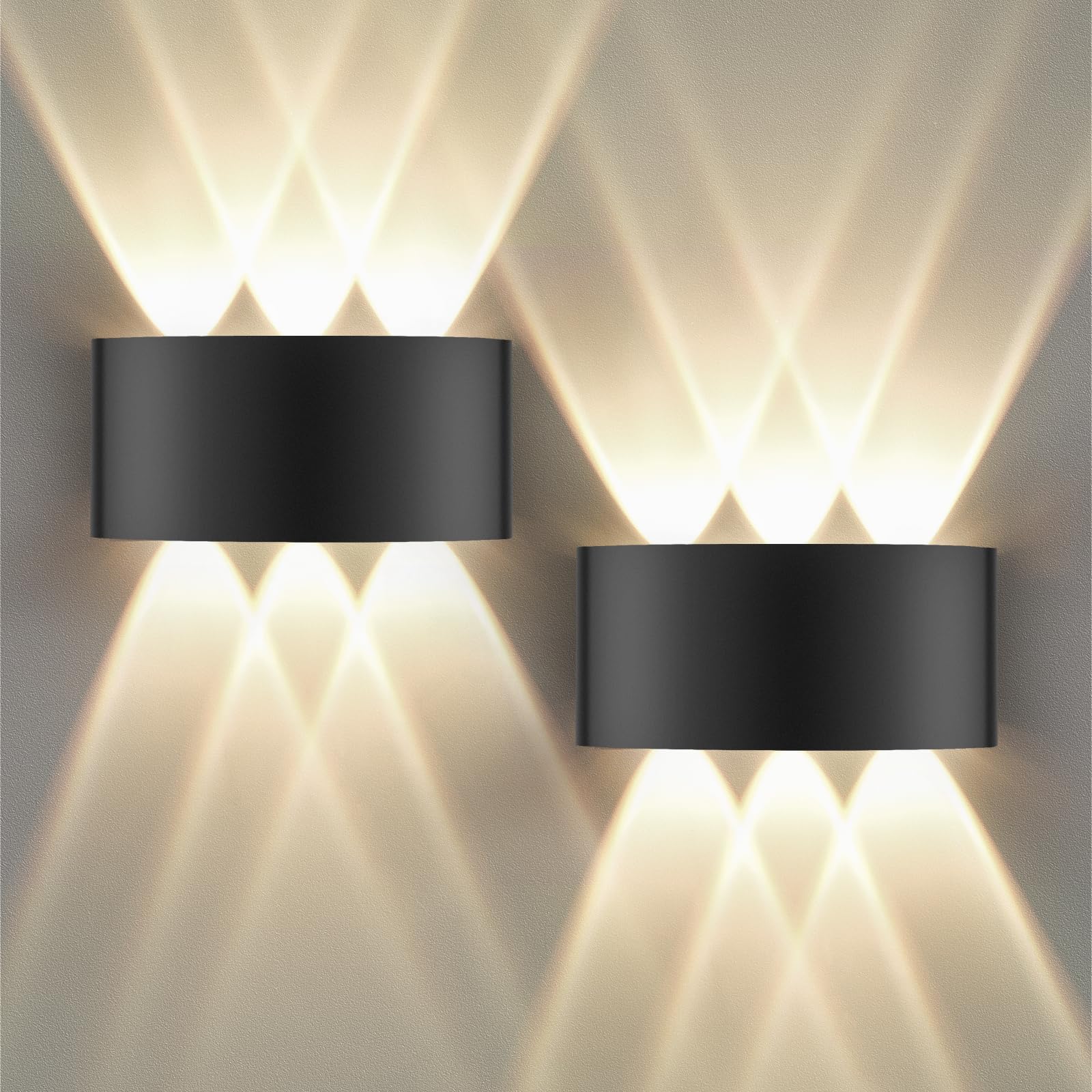 GOOSKI Moderne LED Wandleuchte Außen & Innen