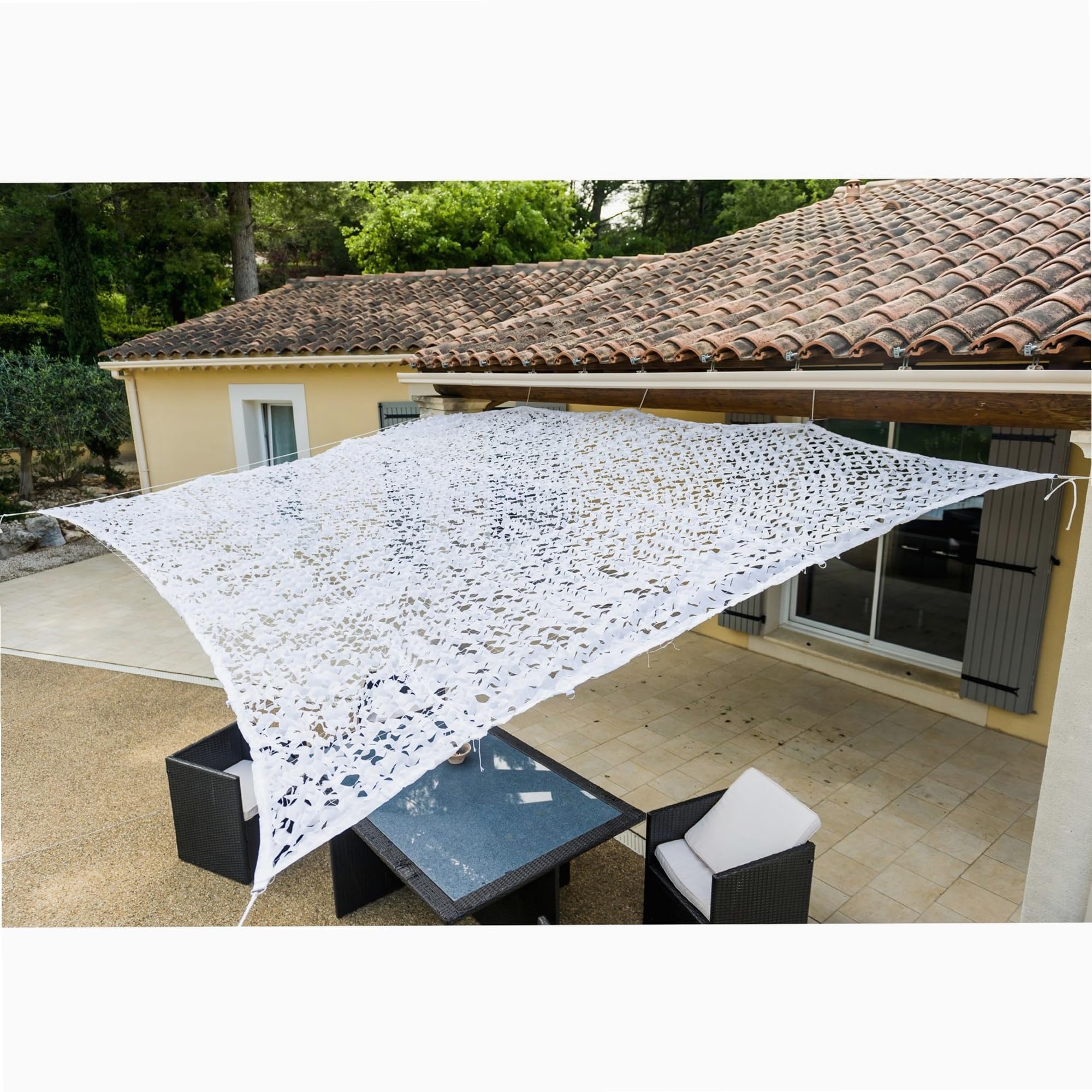 WERKA PRO 10105 - Sonnensegel aus Polyester, rechteckig, für Balkon, Terrasse und Garten