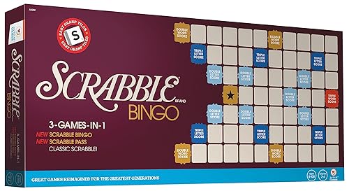Joy for All Juegos de palabras para personas mayores, Scrabble y bingo clásicos, fáciles de leer y agarrar, juegos de mesa para adultos mayores, disponible en Yaxa Guatemala