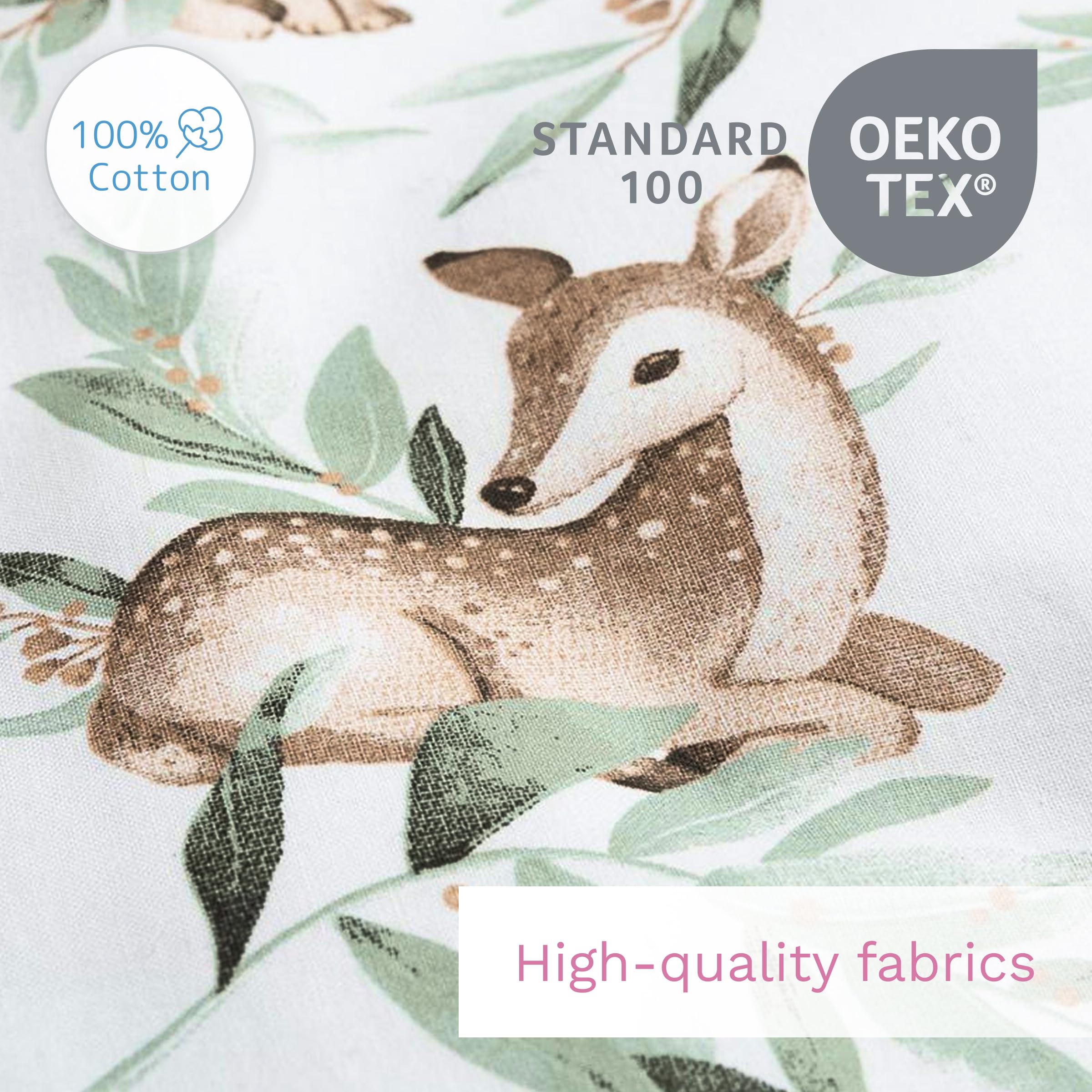 Baby Comfort Nursery 100% Cotton Fitted Sheet fits 140x70 cm Cot Bed Mattress (Safari Cars) — view 24