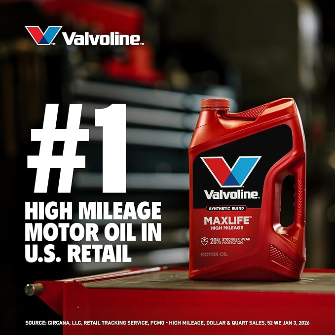 Valvoline High Mileage 5W-20 Aceite de Motor 5 QT miniatura 3