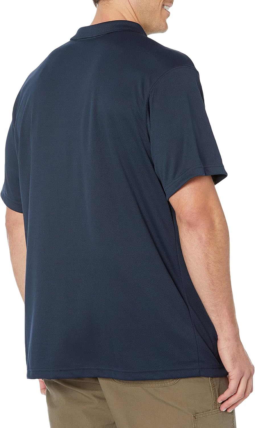 Carhartt Mens Force Relaxed Fit Lightweight Short Sleeve Pocket Polo, Navy, Small US