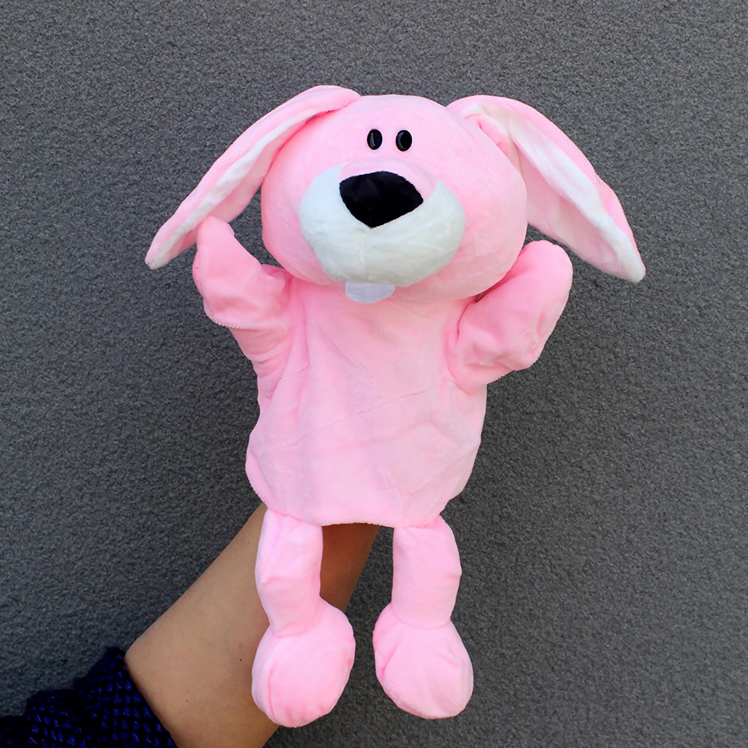 Marionnettes à main en forme d'animal pour enfants, tout-petits comprenant loup, tigre, lion, singe avec jambes, parfaites pour raconter des histoires, enseigner, préscolaire, cadeaux - 4