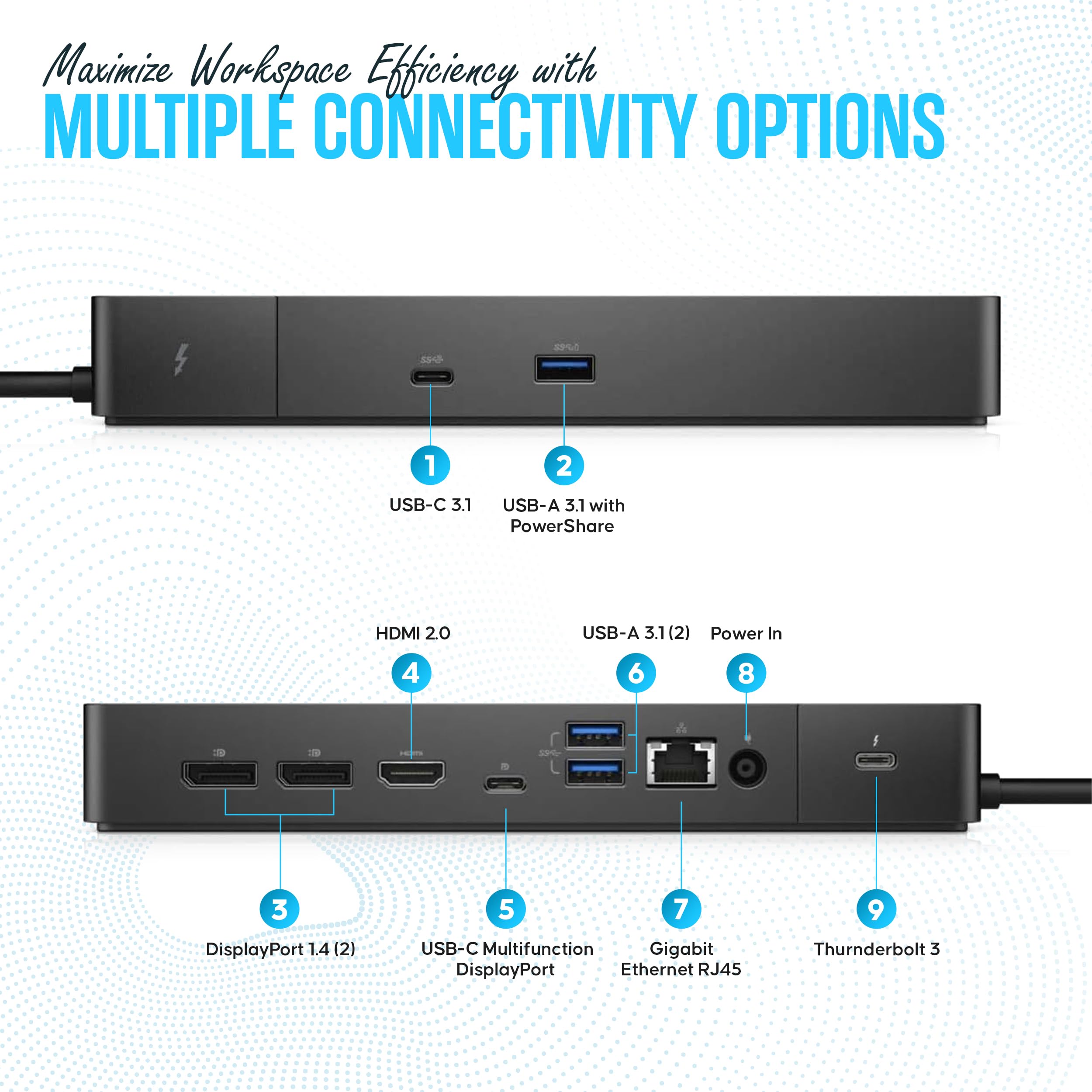 Amazon.com: Dell WD19TBS Thunderbolt Dock - USB C Docking