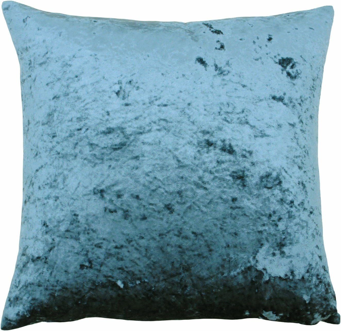 Riva Paoletti Verona Cushion Cover Square - Pewter Grey - Velvet Feel - Crushed Velvet Look - Hidden Zip Design - 100% Polyester - 55 x 55cm (22" x 22" inches) - Designed in The UK