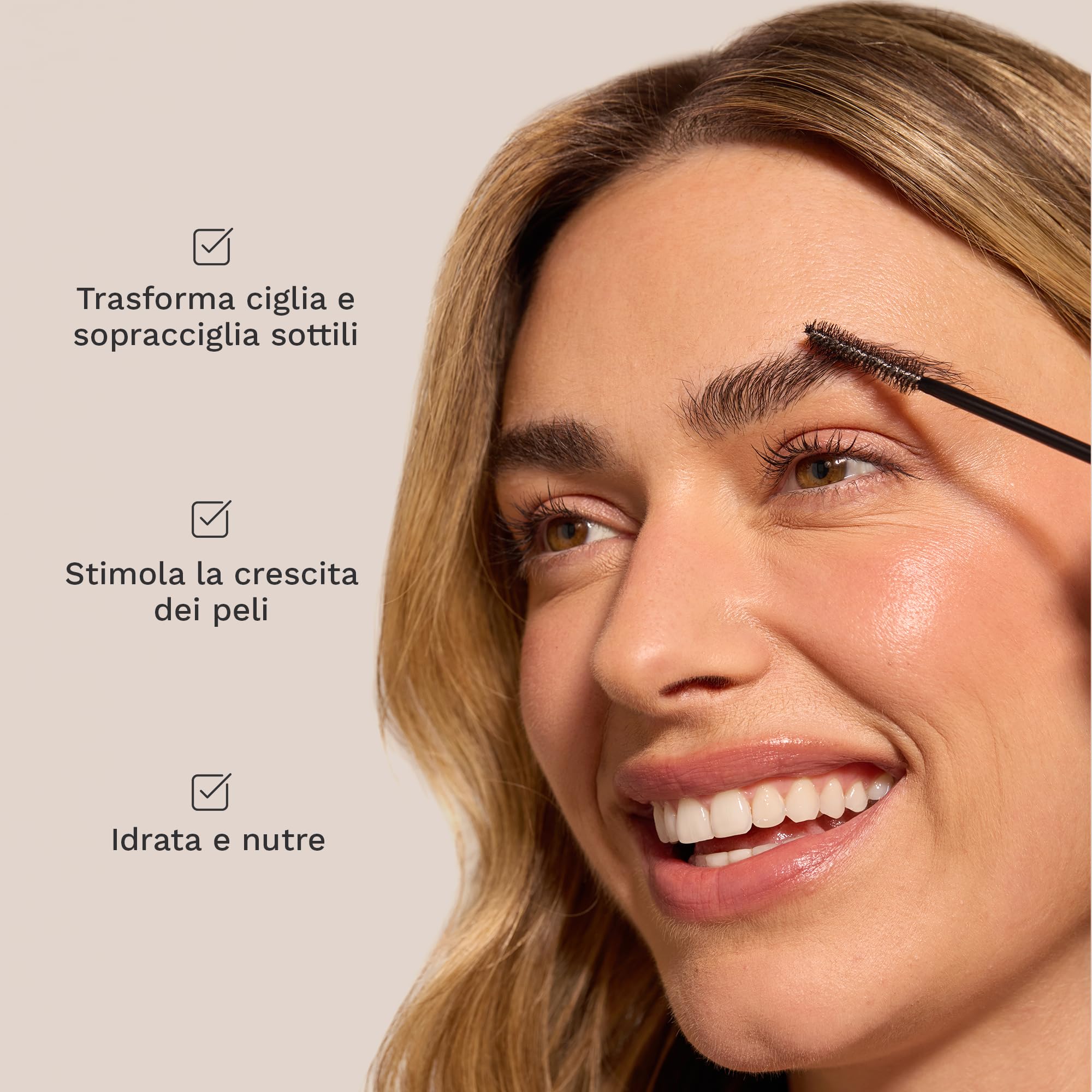 HAIR BURST Siero Ciglia & Sopracciglia - Senza Ormoni, Ciglia Folte 9ml | Siero ciglia con olio di ricino & sodio ialuronato - nutre ciglia e sopracciglia per uno sguardo più folto e definito