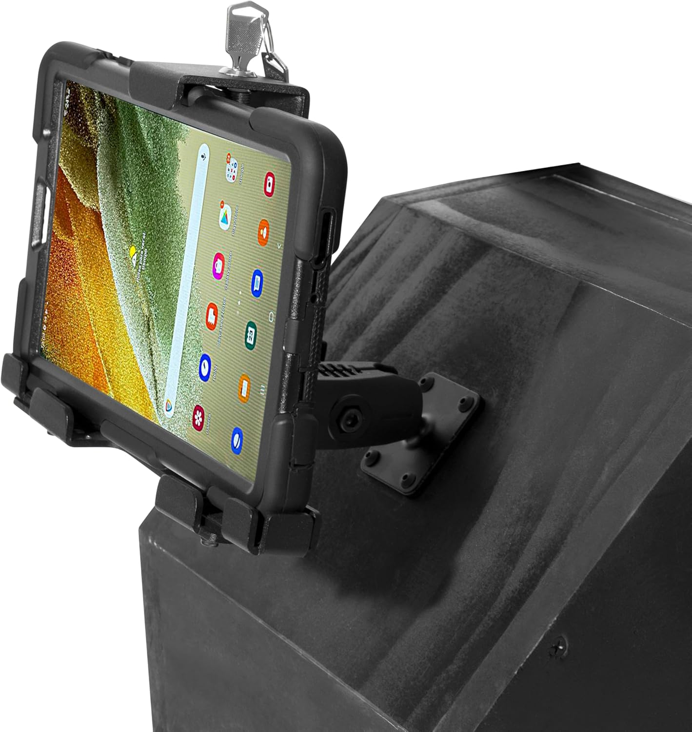 ARKON Mounts | Locking Tablet Holder with Case & USB Charger Samsung Galaxy Tab A7 Lite | TAB4220FI