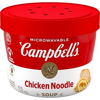 Campbells Chicken Noodle Soup, 15.4 Oz Microwavable Bowl